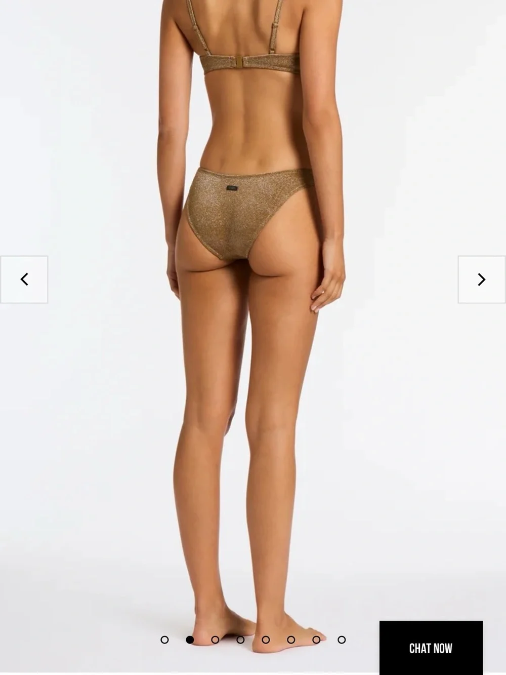 triangl swimwear Bronze Glitter Bikini Top